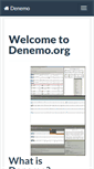 Mobile Screenshot of denemo.org