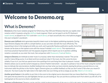Tablet Screenshot of denemo.org